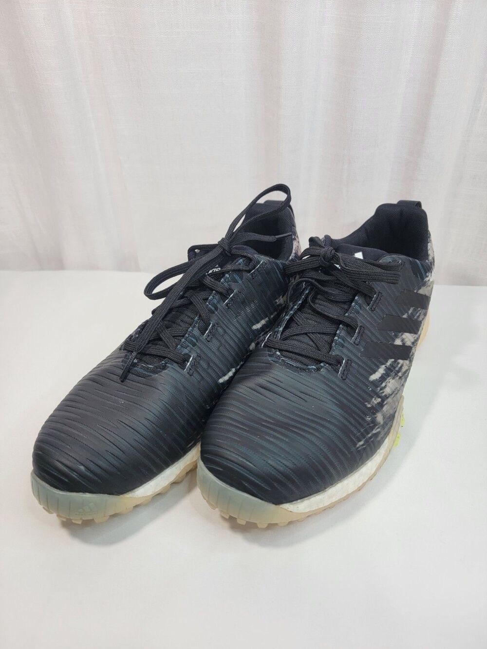 Adidas Code Chaos Golf Turf Shoes Core Black Pulse Lime GZ6010 Mens Sz 9.5 S1